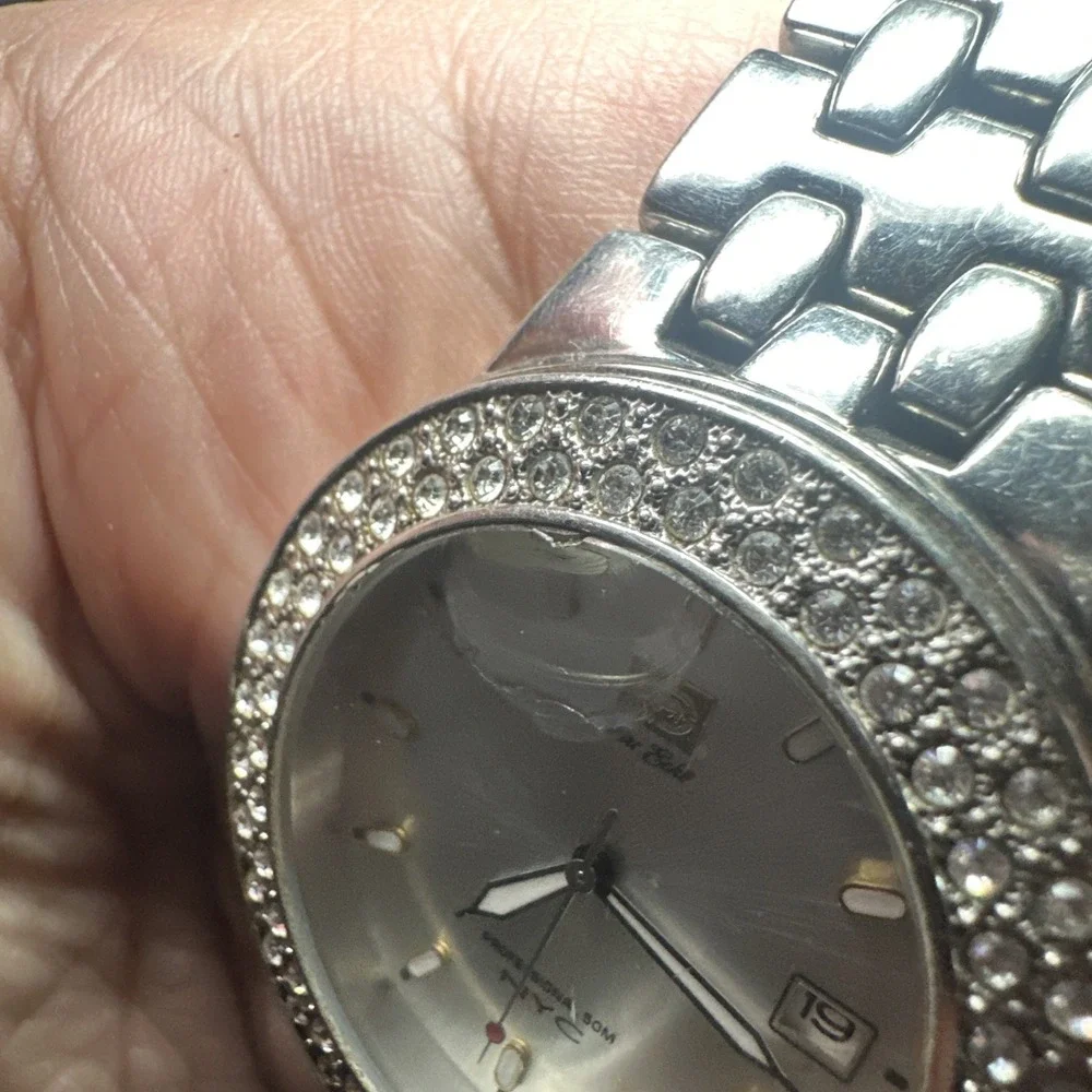 Works Marc Ecko NYC Watch Rhinestones ladies Watch 40mm 7in